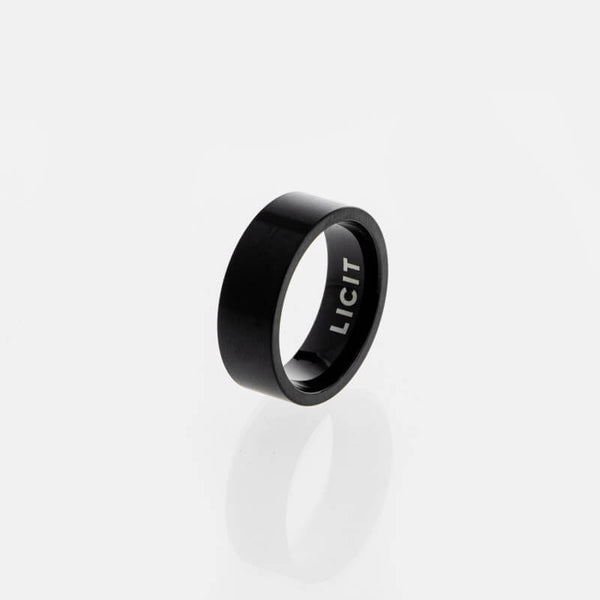 Anillo Liso Negro